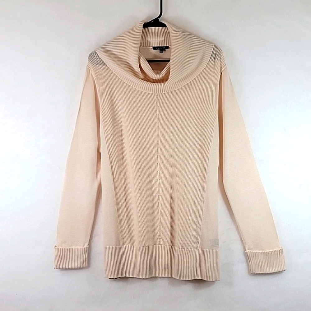 Vision 155 Cowell Neckline Long Sleeve Light weight Sweater Size L
